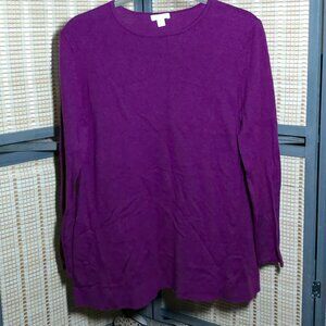 J Jill Fuschia Lightweight Sweater
